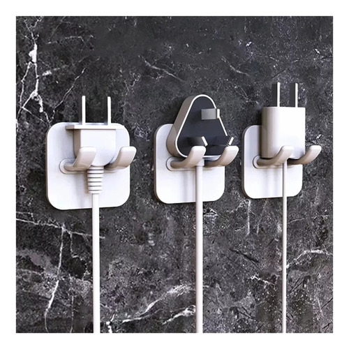 Soporte De Gancho For Enchufe De Almacenamiento De Pared