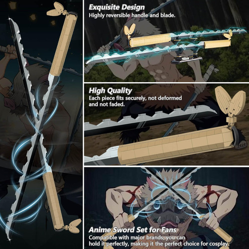 High Godo Juego De Construcción De Espada Demon Slayer, Set