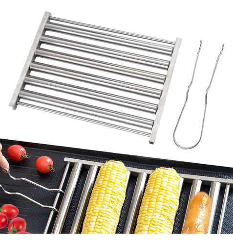 3 Rodillo Para Perritos Calientes, Parrilla Para 18cmx24cm