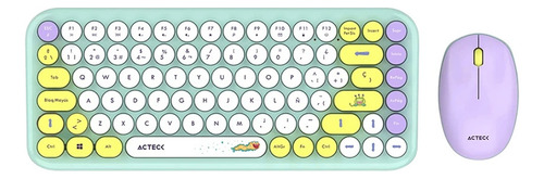 Kit De Teclado Y Mouse Acteck Creator Chic K- Colors Mk480