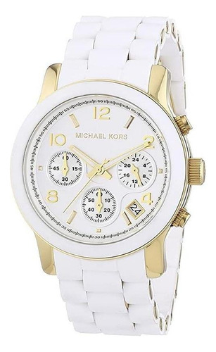 Reloj Michael Kors Runway Mk5145 Color de la correa Blanco Color del bisel Blanco Color del fondo Blanco