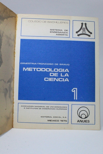 Metodología De La Ciencia 2 Tomos Ernestina Tronocoso Bb4 (Usado)