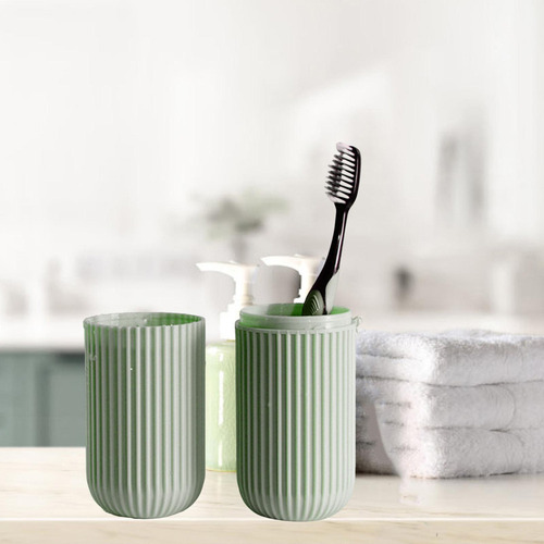 * 2 Contenedor De Cepillo De Dientes De Viaje, Soporte