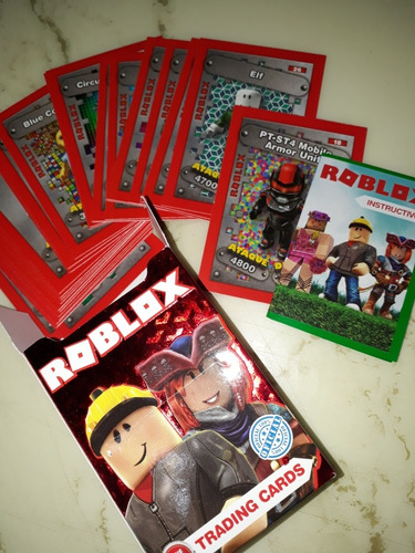 Cartas Roblox Originales Pack X 25 Sobres Mas Caja Gratis Mercado Libre - figuritas roblox pack por 25 planet game