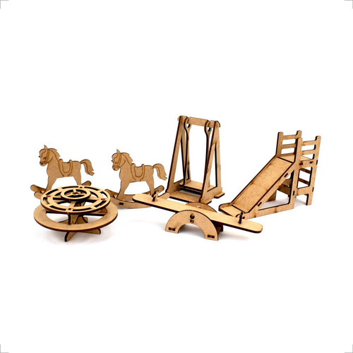 Casa De Bonecas Mdf Criativa Brinquedos Mdf 621