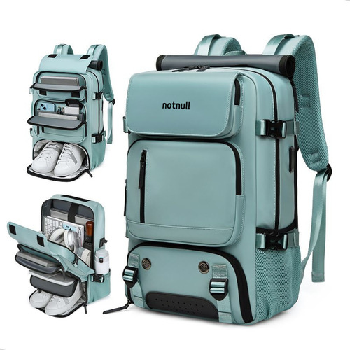 Mochila Impermeável E Expansível Notebook Reforçada De Bordo Feminina Masculina Mala Viagem Avião Executiva Reforçada 40l Viral Casual Unissex Faculdade Trabalho Trilha Usb Rosa Notnull