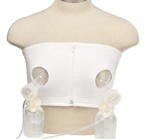 Bustier Brasiere Manos Libres Para Extractor Doble Blanco Xg