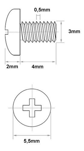 Imagen 6 de 8 de Tornillo Pc Para Ssd Grabadora Cd Dvd X 100