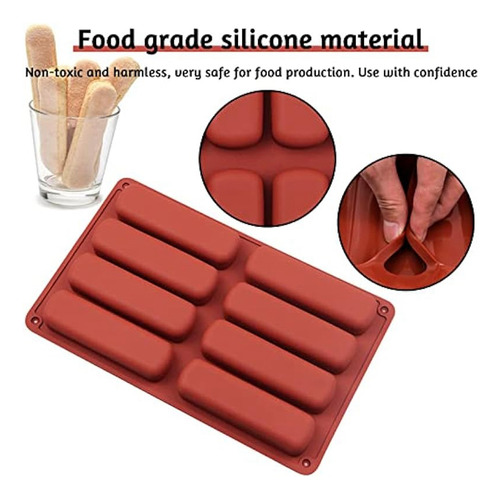 Molde De Silicona Para Galletas Con Forma De Dedo, 2 Unidade