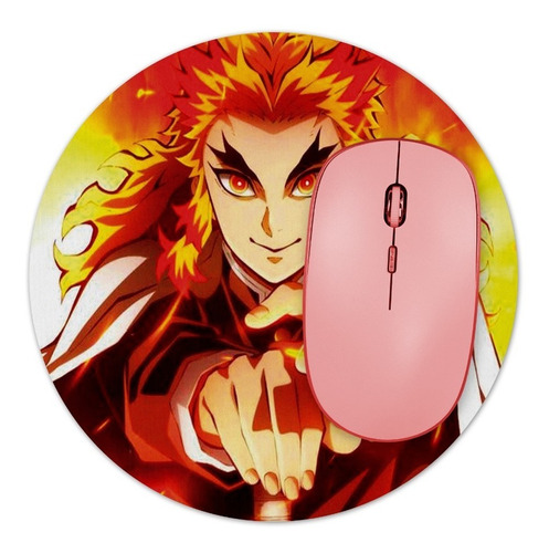 Mouse Pad Demon Slayer Rengoku Kimetsu Anime Redondo