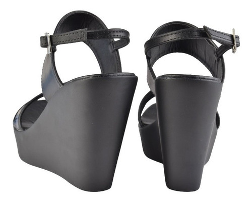 Sandalias Taco Chino De Mujer De Cuero Lappas - Ferraro