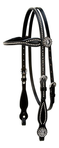 Cabezada De Testera Adulto Unisex, Color Negro, Talla C...