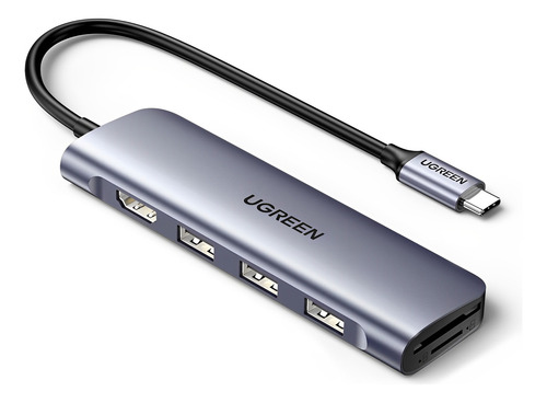 Hub Adaptador Multifuncional 6 En 1 Ugreen Para Usb-c