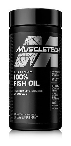 Muscletech Platinum 100% Omega 3 Fish Oil 100 Caps