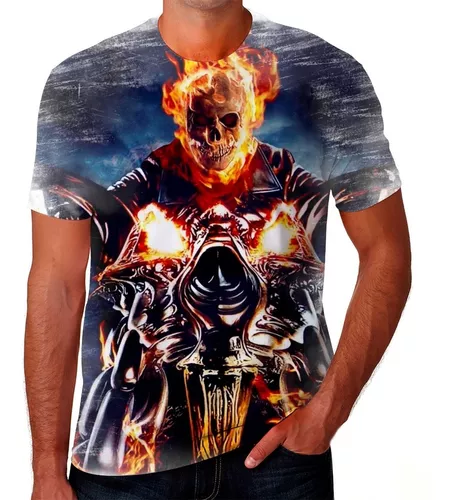 Camiseta Camisa Motoqueiro Fantasma Desenhos Filmes Hd 02