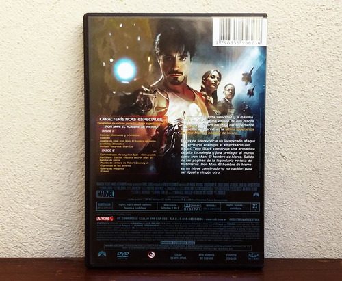 Iron Man El Hombre De Hierro * Edicion 2 Dvd Avh Excelente (Usado)