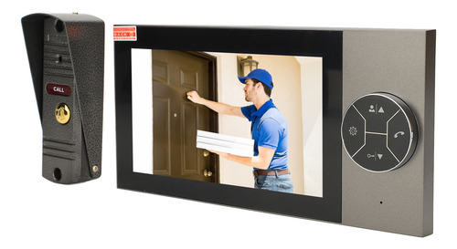 Sistema De Timbre Con Videoportero, Intercomunicador, 4 Cabl