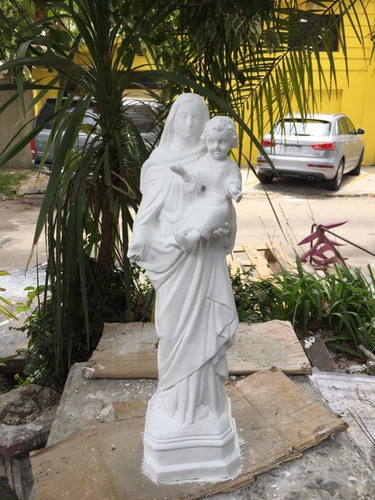Estatua Virgen De San Nicolas 60cm, Cemento