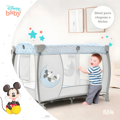 Berço Mickey Milky Way 2 Em 1 Portátil Até 15 Kg - Multikids