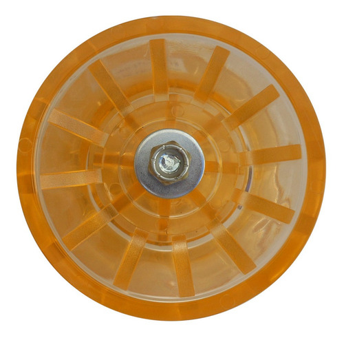 Imagen 3 de 8 de Rodillo De Goma Translucido Doble Cono 3 Elementos Ø132mm
