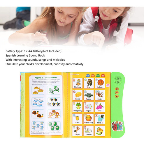 Libro Sonoro Para Aprender Español Lenguaje Electrónico Anim