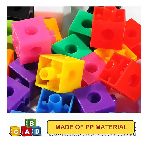 Eonspark 100 Cubos Montessori Educativos Juguete Stem Para Niños, Aprendizaje De Matemáticas, Bloques Didácticos Para Escuela Y Juego