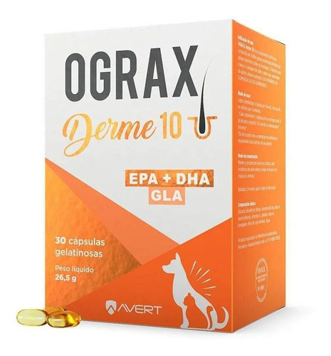 Ograx Derme 10 Epa+dha-gla - 30 Capsulas - Avert
