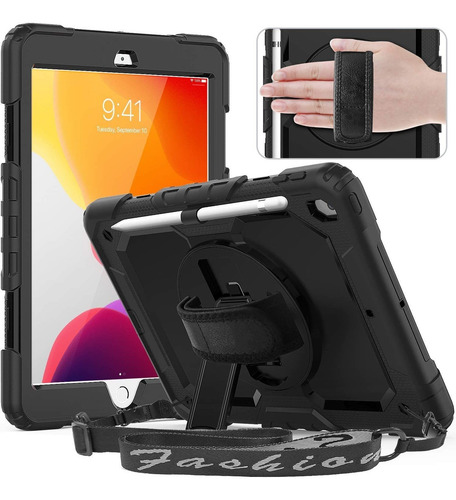 Funda Timecity Compatible Con iPad, C/ Protector De Pantalla