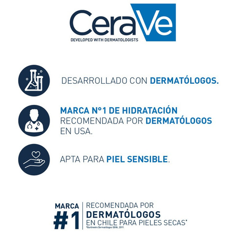 Imagen 3 de 6 de Crema Hidratante Cerave Piel Seca Muy Seca Sin Perfume 340gr