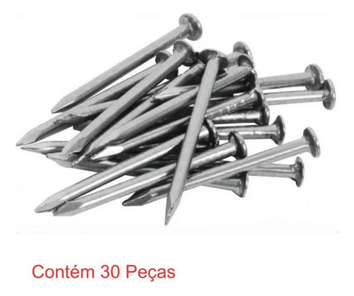 Prego De Aço Galvanizado 10x10(1,6x25mm) 30 Peças Sforplast
