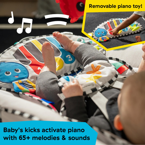 Columpio Musical 4 En 1 Con Piano Extraíble Para Bebés