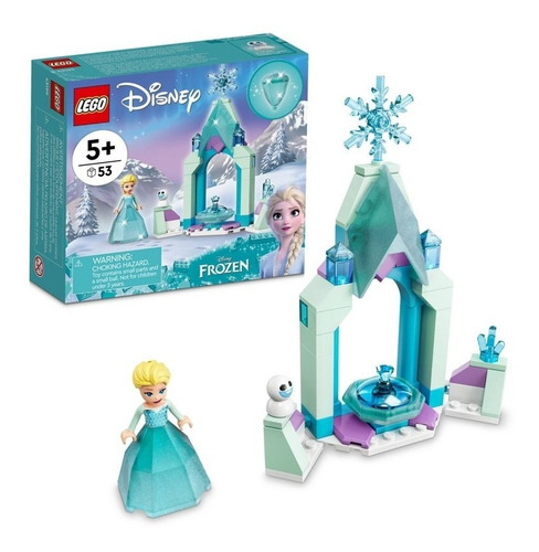 Kit Lego Disney Patio Del Castillo De Elsa 43199 53 Piezas