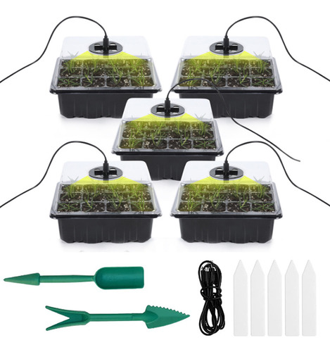 Bandeja De Inicio De Semillas Con Luz De Crecimiento Para Se