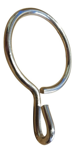Imagen 2 de 6 de Argollas Para Barral Cortina 30mm De Hierro Niquel Pack X20