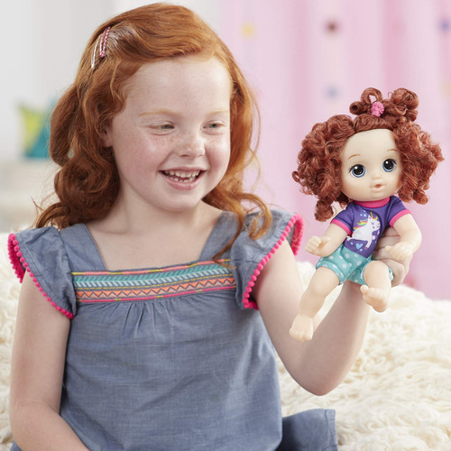 Set Muñeca Bebe Baby Alive Little Zoe Rizada Lista A Jugar