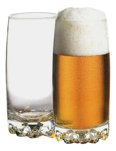 Juego De 6 Vasos Sylvana Vidrio 385ml Pasabahce Color Transparente