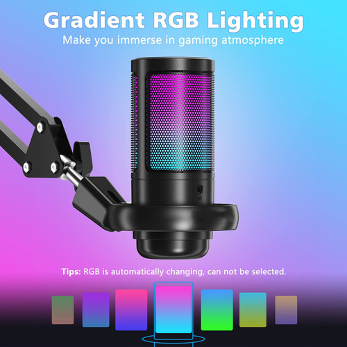 Micrófono Usb Condensador Para Pc/ps4/mac/phone Con Soporte