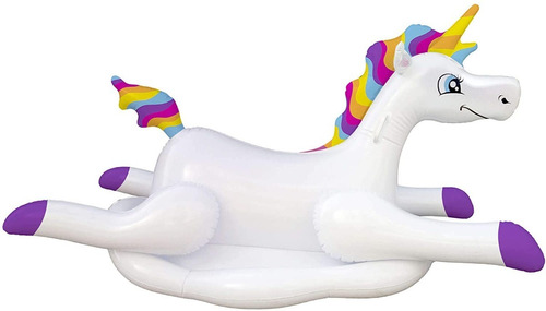 Mega Unicornio Inflable Gigante Flotador 1.78m X .76m X .89m