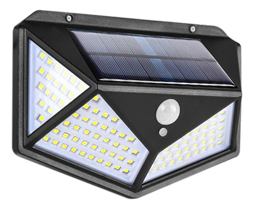 Lámpara Solar Con Sensor, 100 Leds - 15 Horas De Autonomía