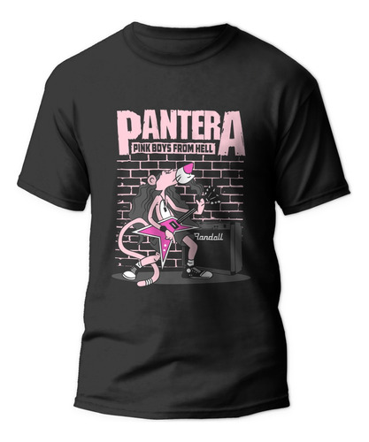 Polera Ters Pantera Rosa Rock Rockeros