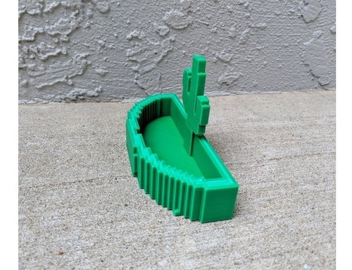 Maceta Cactus 8 Bit. Diseño 2018