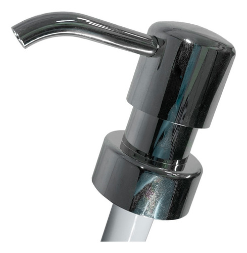 Válvula Dosadora Cromada Pump Saboneteira Rosca 28 Cor Prateado