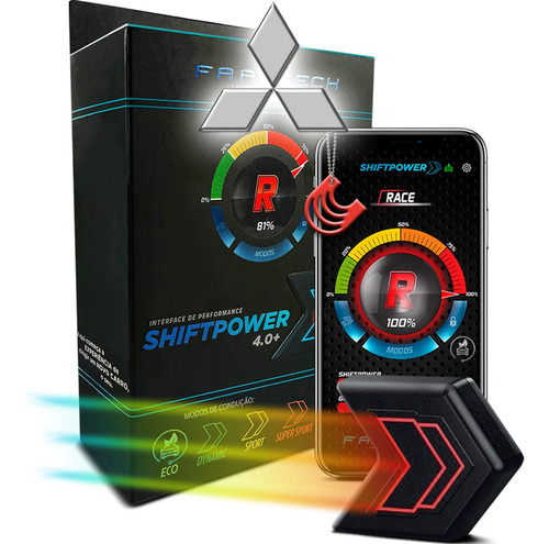 Módulo Pedal Acelerador Shiftpower Faaftech App Mitsubishi