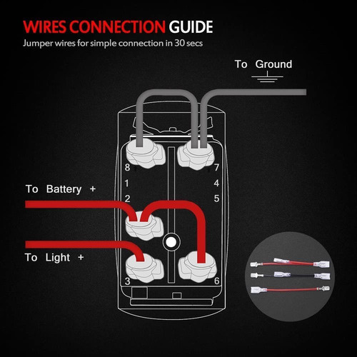 Interruptor Mictuning Mic-lss1 5 Pines Láser Luces Del Punto