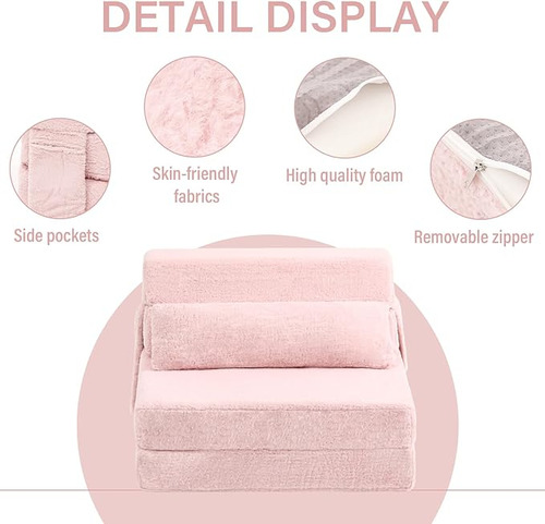 Sofá Cama Plegable Con Almohada Colchón De Tamaño Individual