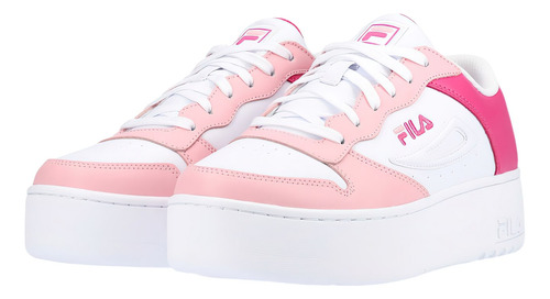 Tenis Fila Fx-115 Mujer 5cm02152152 Comodo Original Moda Blanco Lisa 24 Mx