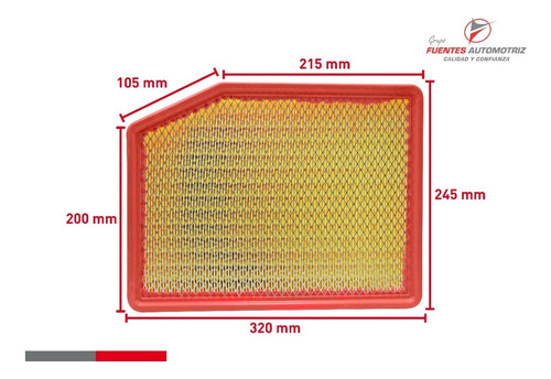 Filtro Aire Motor Chevrolet Suburban V8 6.2 2021 2022 2023