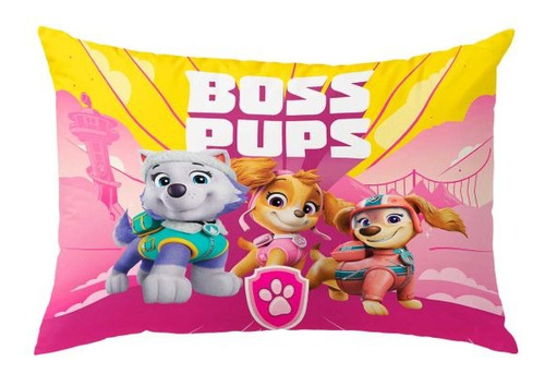 Almohada Reversible Paw Patrol Boss 50cm X 70cm Providencia Rosa