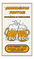 Comprar Invitación Tarjeta Digital Personalizada Cumpleaños Hombre