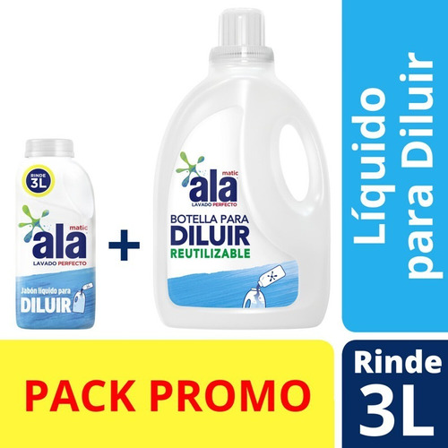 Jabón Líquido Ala Para Diluir 3 L Promo Pack